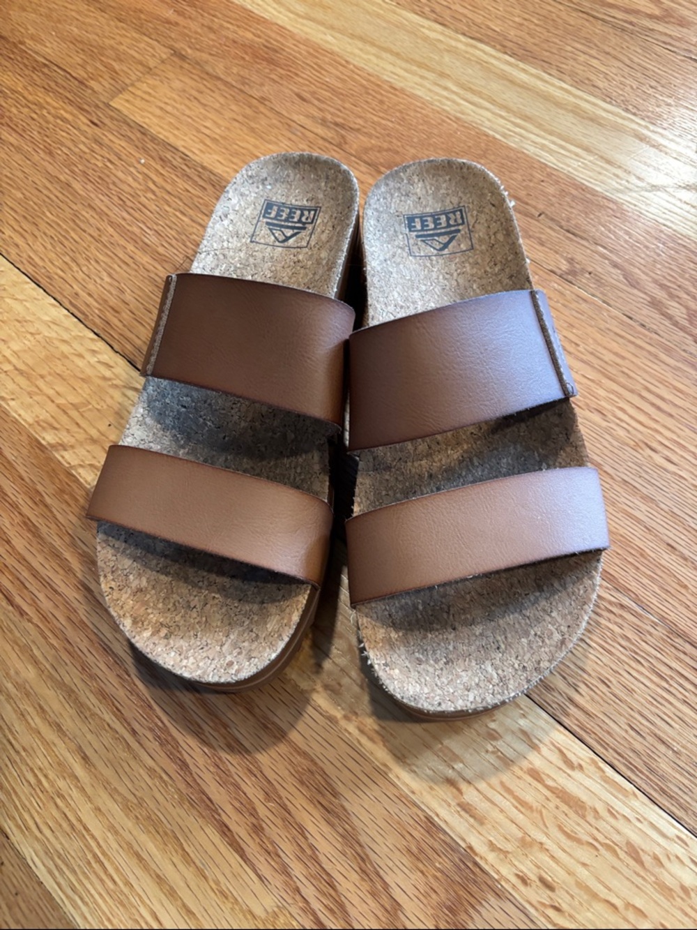 Reef Women's Double Strap Cork Sandals in Brown
